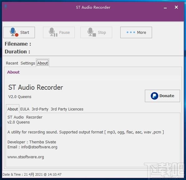 ST Audio Recorder,音频录制工具,音频录制