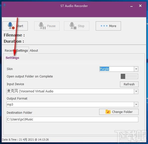 ST Audio Recorder,音频录制工具,音频录制